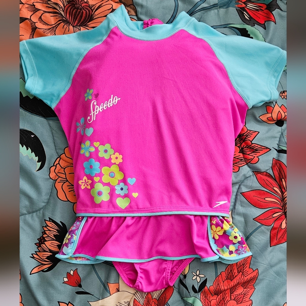 Speedo UV Floatation Suit | Like New | 33-45 lbs. | M/L | Pink